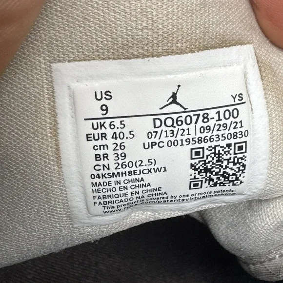 Jordan Women’s Athletic High-Top Sneakers in Black, White & Red - Picture 5 of 10